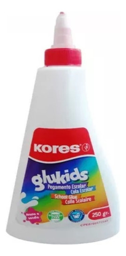 Pega Blanca Escolar Kores Glukids 250gr - Somos Tienda