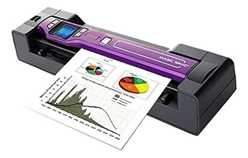 Escáner Portátil Vupoint Magic Wand Con Dock Y Pantalla Lcd