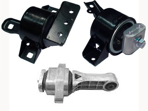 Kit 3 Soportes Patas Motor Marca Vth Chevrolet Aveo G1 / G3