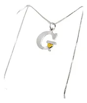 Comprar Conjunto Plata Y Oro Cadena Plata+ Dije Inicial Plata Y Oro