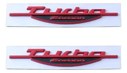 comprar 2x Turbo Emblem 3d Metal Nameplate Logotipo De Placa De De
