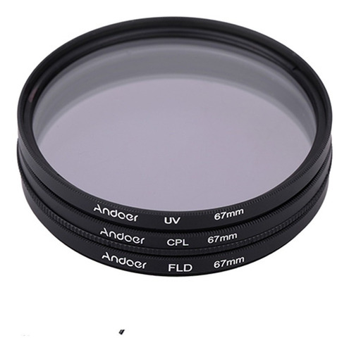 Polarizador set UV CPL FLD filtro cámara objetivamente filtro polarizador Ø 67mm