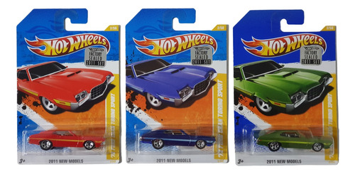 3 Hot Wheels Gran Torino ´72 2011 2/244 Original Y Variantes