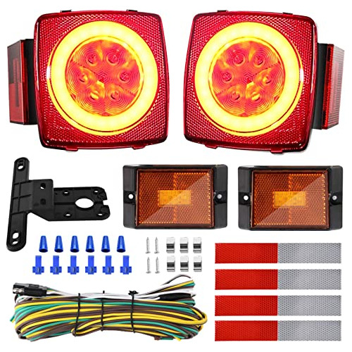 Kit De Luces Led Remolque De 12 V, Luz Trasera De Remol...