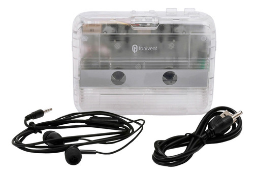 Tonivent Reproductor De Cassette Portátil Bt Estéreo Auto Re