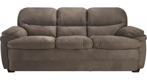 Sillón 3 Cuerpos Sofa Tela Marrón Celica Sensacion