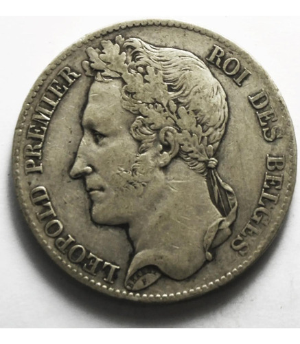 Moneda De Plata Bélgica 1849