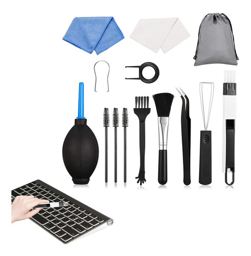 Keyboard Cleaning Kit Various Brushe Blow Away Dirt For