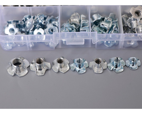 Imagen 4 de 12 de 80pcs M3 / M4 / M5 / M6 / M8 Zincado Cuatro Patas De Muebles