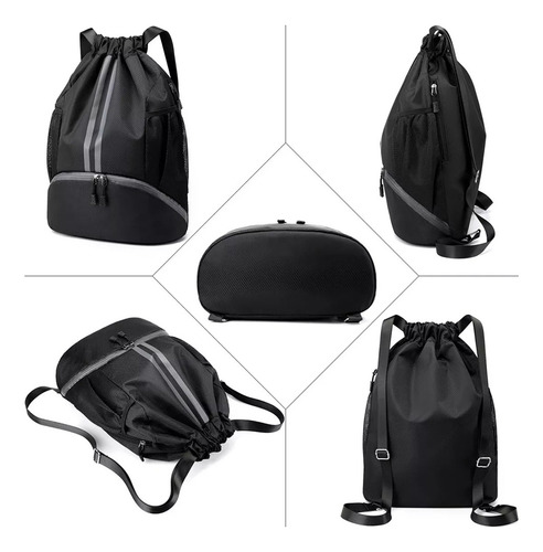 Mochila Deportiva Con Cordón, Bolsas De Cuerdas Mujer Hombre