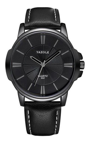 Relógio Masculino Preto Original Yazole Total Black + Caixa