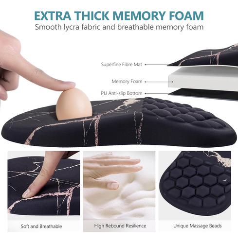 Mouse Pad Con Soporte Para Muñeca Laokiiy, Mouse Pad