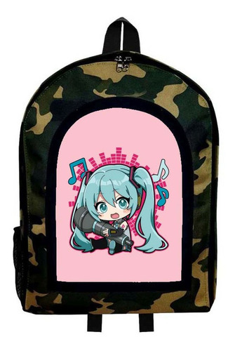 Mochila Camuflada Hatsune Miku Modelo 2