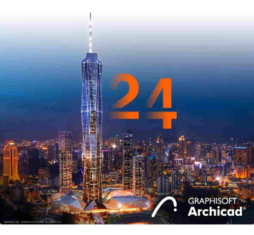 Imagem 2 de 3 de Archicad 24 Pt-br/ Inglês + 30gb Bibliotecas