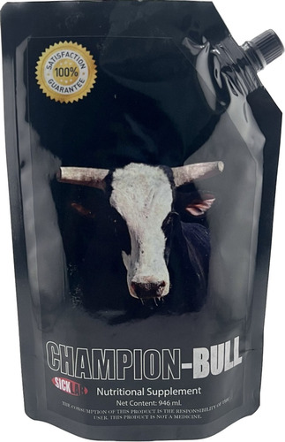 Suplemento Para Toros. Champion-bull 946ml