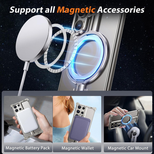 B Funda De Metal Con Soporte For Samsung Galaxy S24/s23 Ultra