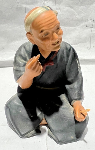 Figura Ceramica Monje - Marca Hakata Urasaki Doll  - Japon