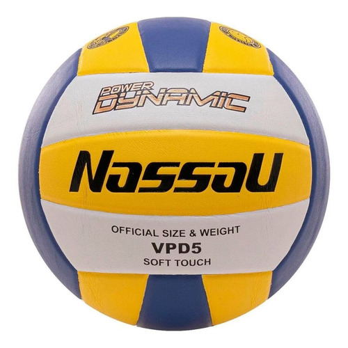 Pelota De Voley Nassau Power Dynamic N° 5 Bl/az/ama