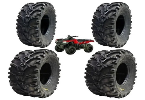 Jogo 4 Pneu Kenda 24/8-12 + 24/10-11 Bear Claw K299 Fourtrax