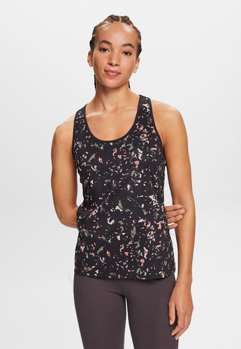 Polera Sport Estampada Y Con Espalda Deportiva Mujer Esprit 