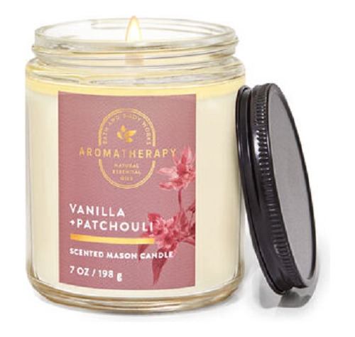 Bath & Body Works - Vela Pavio Simples, vainilla y pachulí