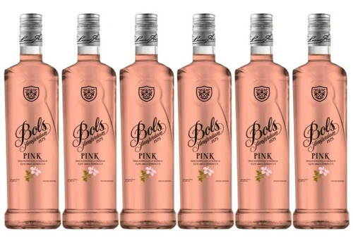 Gin Bols Pink 750 Sabor Hibiscus Caja X6 Fullescabio Oferta