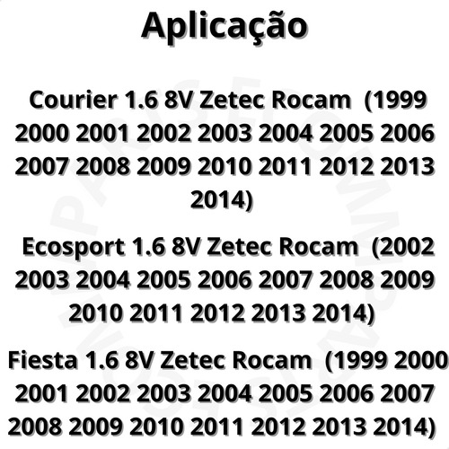 Jogo Junta Motor Superior Ka 1.6 Zetec Rocam 1999 A 2014