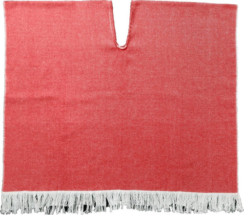 Imagen 1 de 4 de Poncho Artesanal Rojo