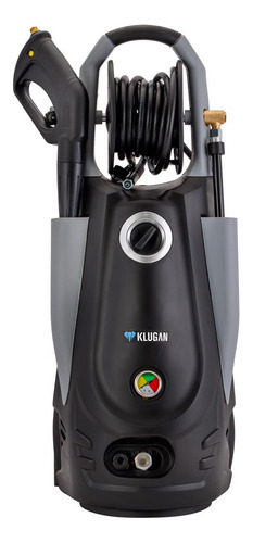 Hidrolavadora eléctrica Klugan HD225 gris y negra de 3000W con 225bar de presión máxima 220V