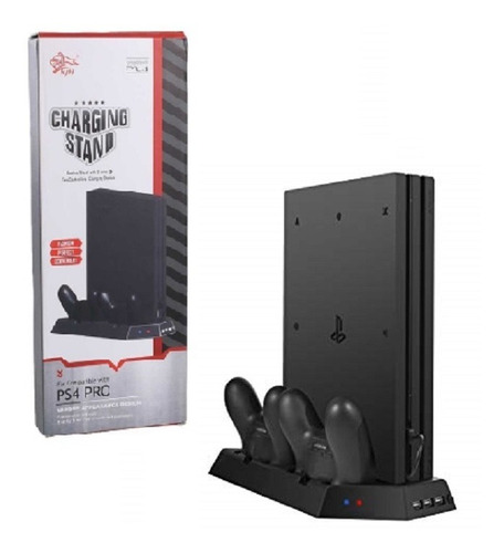 Base Vertical Cooler Cargador Para Ps4 Pro Lince