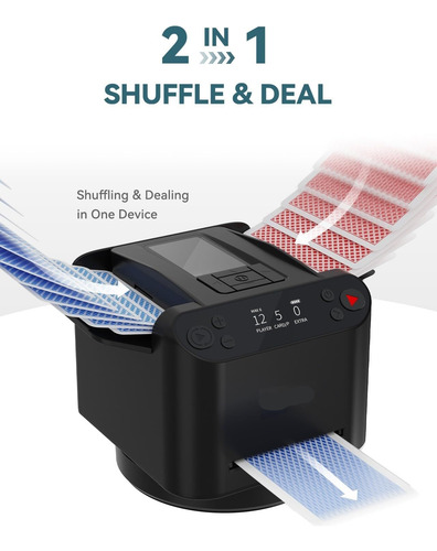 Barajador Y Distribuidor De Cartas Automático 2 En 1 Admite