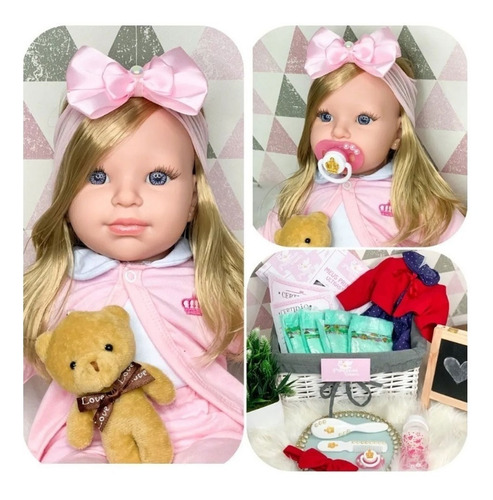 Boneca Bebe Reborn Recem Nascida Rosa Com Varios Acessorios Bebe Reborn Baby Boneca Bebe Reborn Recem Nascida Rosa Com Varios Acessorios Bebe Reborn Baby