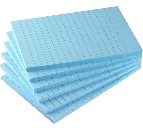 Early Buy 6 Pads Lined Sticky Notes With Lines 4x6 Self-stic