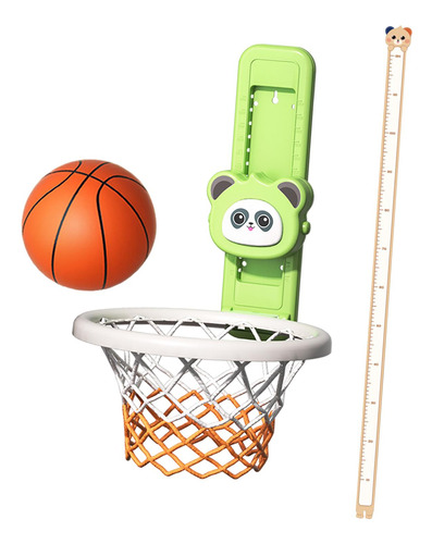 Aro De Baloncesto Para Niños, Juguete Verde Con Pegatinas