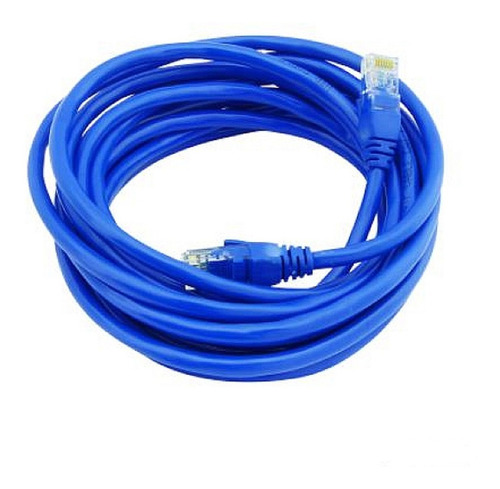 Cable De Red Internet 5 Metros Cat 6 Azul 4pares  Dosclic