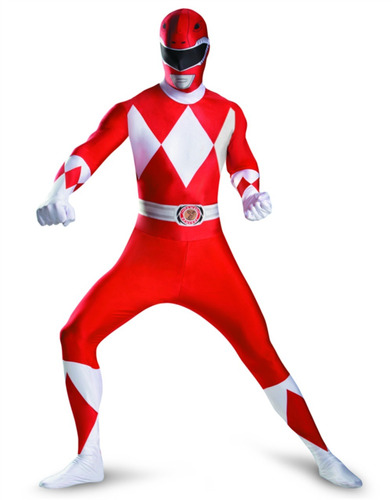 Disfraz Para Adulto De Ranger Rojo Talla L Halloween