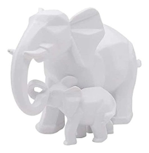 Figura Decorativa Elefante Familia Estatua Madre Y Bebé Ele