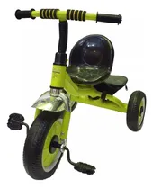 Comprar Triciclo Infantil Reforzado Con Canasto Y Ruedas Macizas Gugga Color Verde Lima