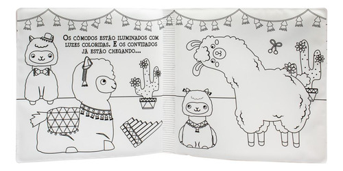 Colorindo No Banho Lhama De Brijbasi Art Press Vol 1 Editorial Happy Books Capa Dura Edição 1 Em Português 2024
