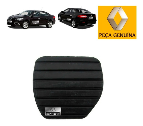 Capa Pedal Freio Borracha Fluence 2011 Acima 465312812r