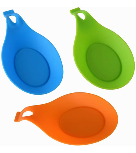 Soporte De Cuchara De Silicona Para Cocina, Paquete De 3 Cuc