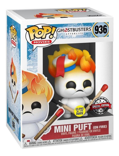 Funko Pop! Ghostbusters Afterlife - Mini Puft On Fire #936 (Usado)