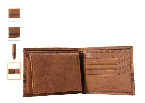 Imagen 7 de 10 de Billeteras Cuero Bufalo Tommy Hilfiger Importado Men Regalos
