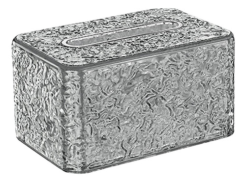 Soporte De Pañuelos Ligero De Lujo, Caja De Gris-plata