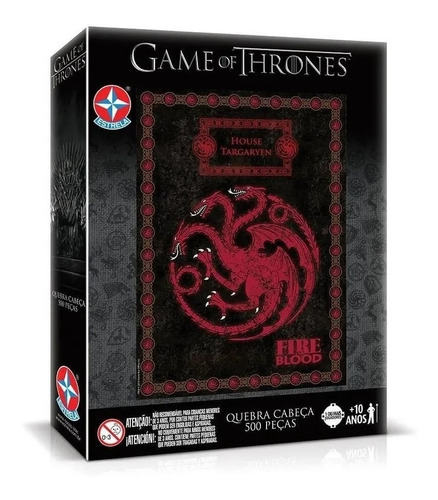 Jogo Quebra Cabeça Game Of Thrones Targaryen 500 Pçs Puzzle