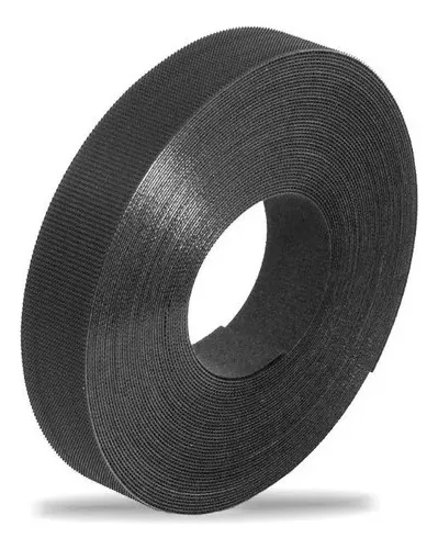 Abraçadeira Velcro Dupla Face Preto 19mm Rolo 22,80m (10uni