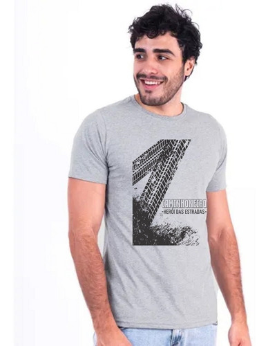 Imagem 1 de 4 de Camiseta Para Caminhoneiro - Herói Das Estradas