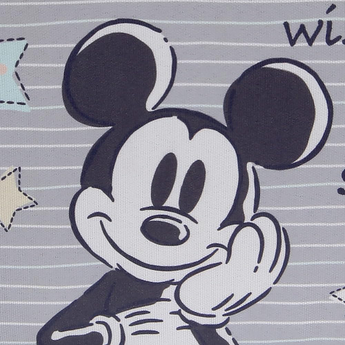 Lambs & Ivy Disney Mickey Mouse Gris Cesta De Almacenamiento
