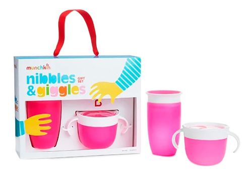 Set De Comedor Nibbles Rosado Munchkin