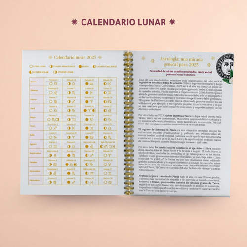 Imagen 2 de 8 de Agenda Astrológicas 2023 - 15x21cm - Julieta Suarez Valiente